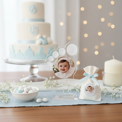 Detalle de Bautizo Personalizado en Metacrilato con Foto – Huella Bebé