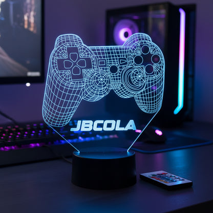 Lámpara LED Gamer Personalizada – Luz RGB con Nombre