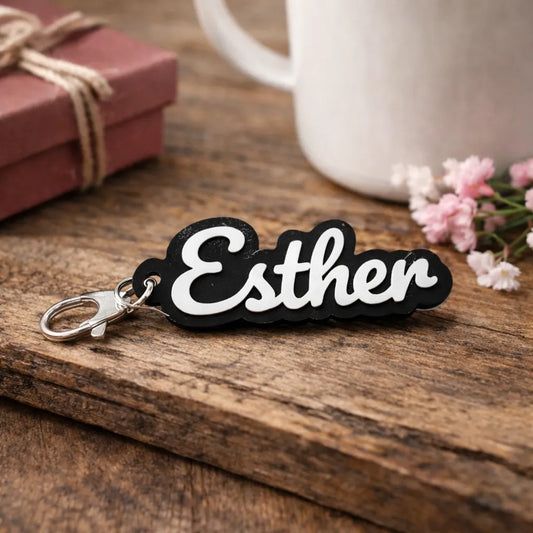 Nombre 3D Personalizado – Llavero / Mochila / Marcasitios