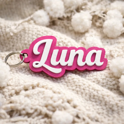 Nombre 3D Personalizado – Llavero / Mochila / Marcasitios