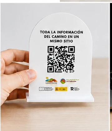 Expositor QR personalizado para solicitar reseñas de Google