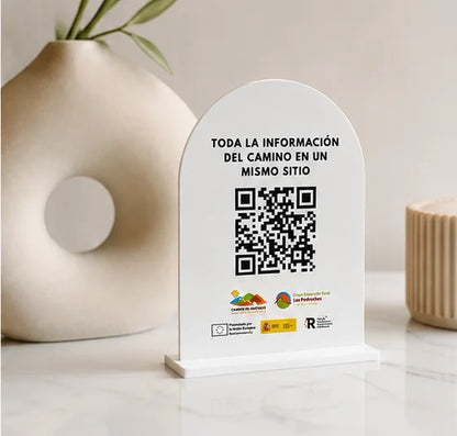 Presentación de regalo del expositor QR personalizado